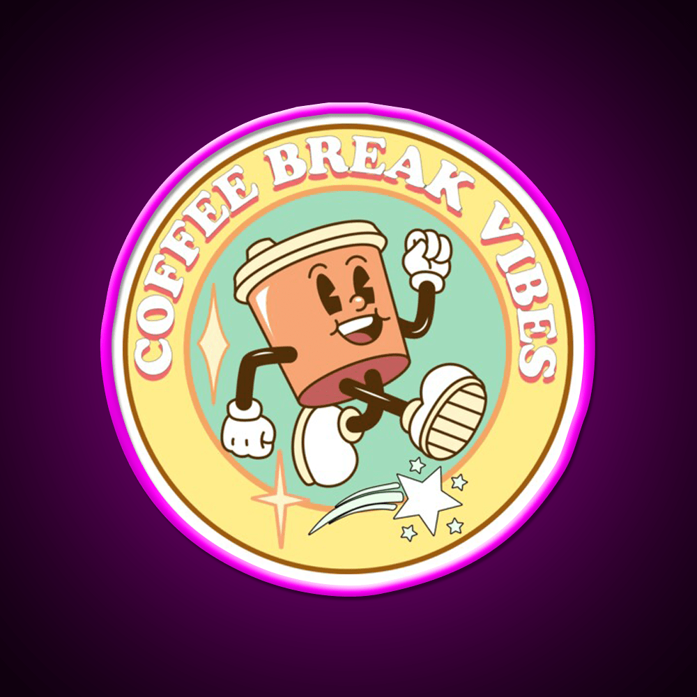 Coffee Break Vibes Cafe Led Neon Sign Espresso Bar Art Rgb Color - Shineneon