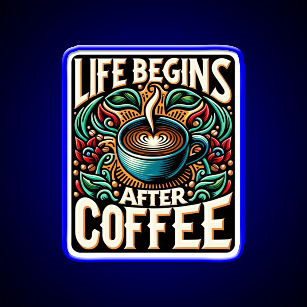 Coffee Cafe Led Neon Sign Espresso Bar Art Bakery Wall Art Rgb Color