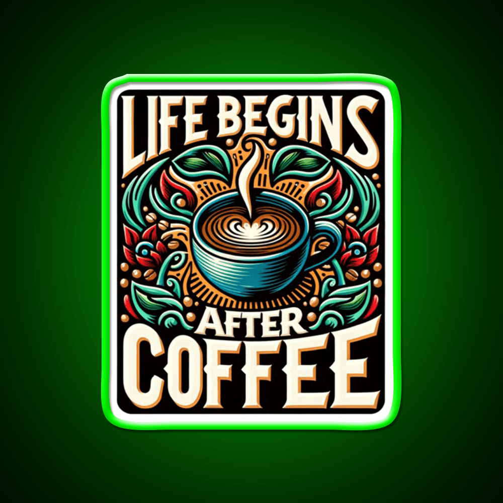 Coffee Cafe Led Neon Sign Espresso Bar Art Bakery Wall Art Rgb Color - Shineneon