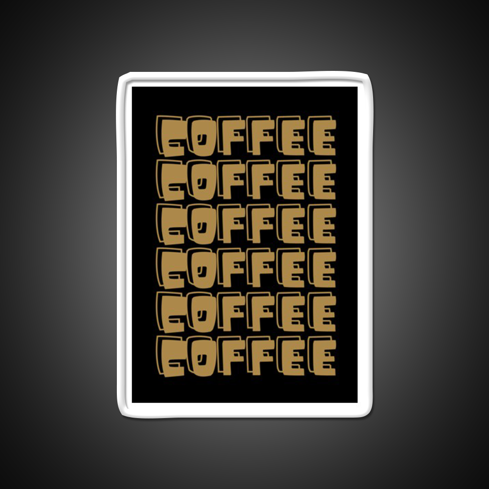 Coffee Cafe Led Neon Sign Espresso Bar Art For Coffee Lover Rgb Color