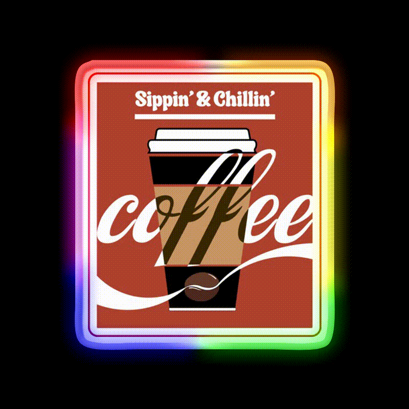 Coffee Cafe Led Neon Sign Espresso Bar Art Rgb Color