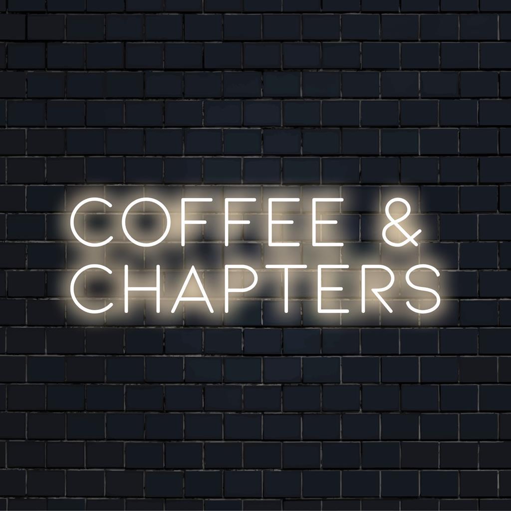 Coffee Chapters Led Neon Sign For Cafe Bookstore Decor | Shineneon