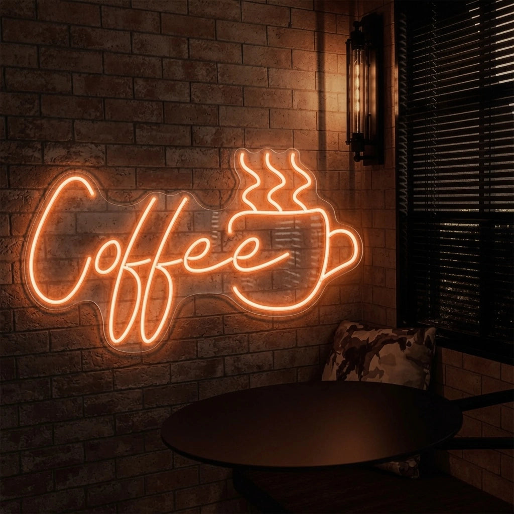 Coffee Commercial Wall Decor LED Neon Sign - 01 Original Product Image