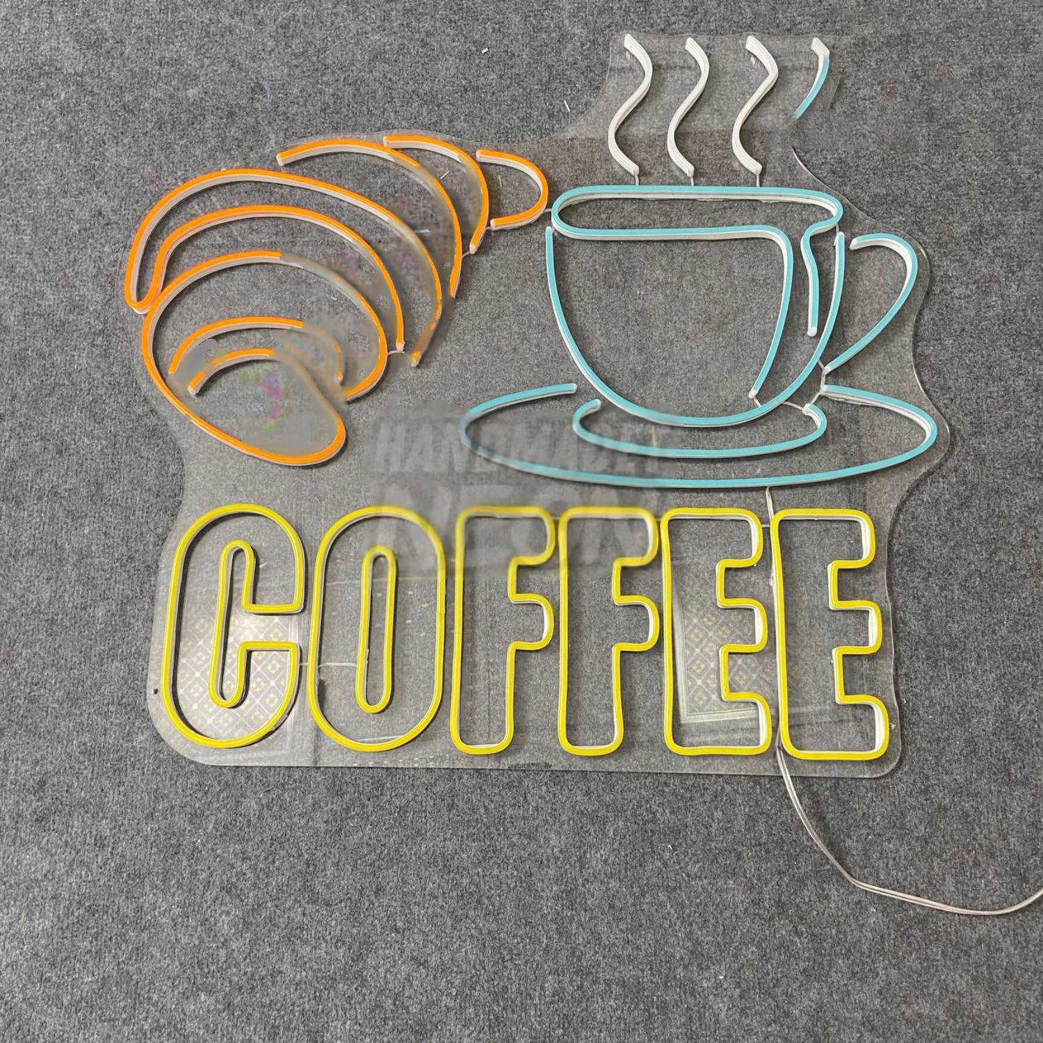 Coffee Croissant Led Neon Sign | Shineneon