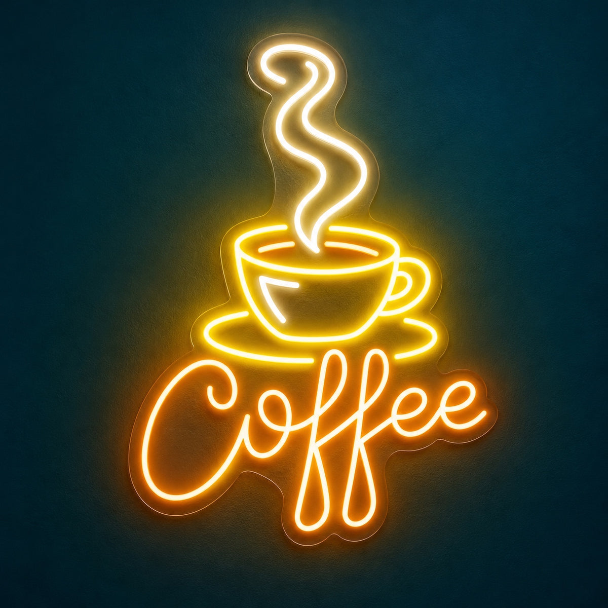 Coffee Cup And Saucer LED Neon Sign - product hero
