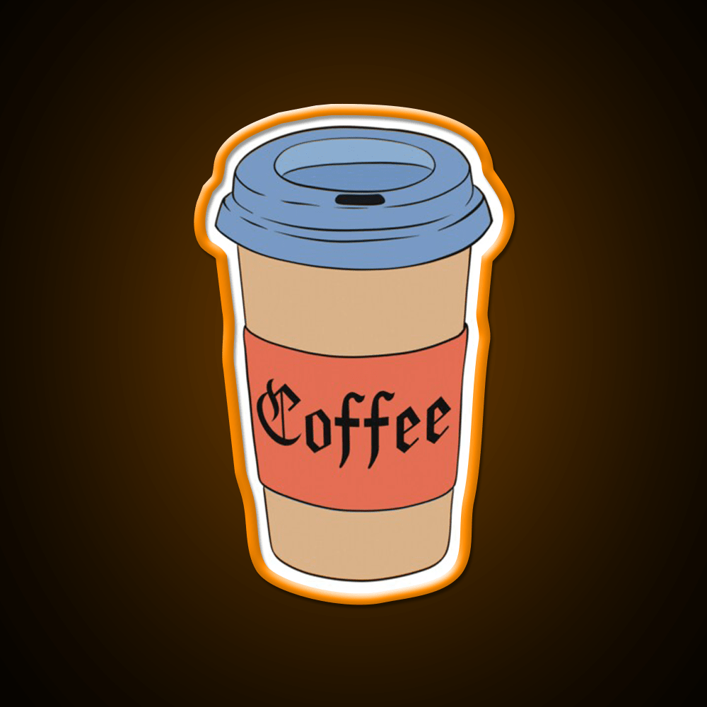 Coffee Cup Calligraphy Cafe Led Neon Sign Espresso Bar Art Rgb Color - Shineneon