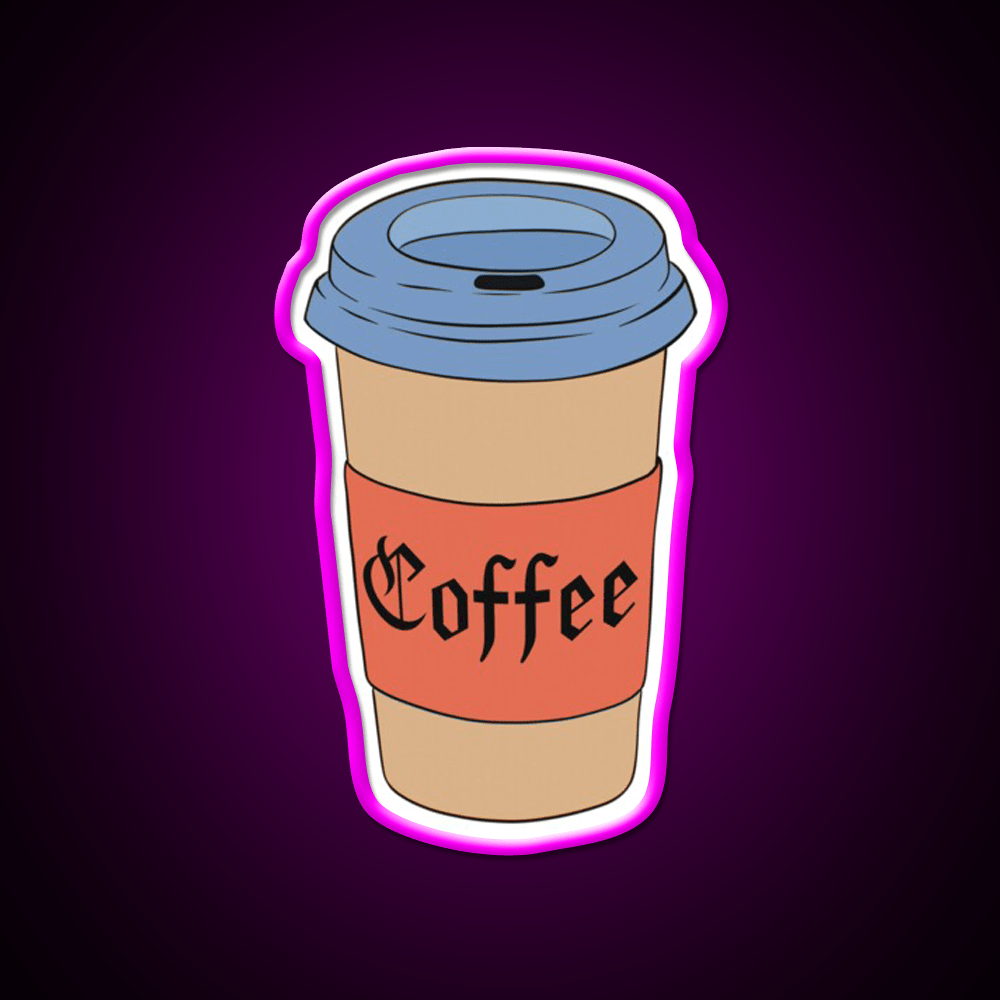 Coffee Cup Calligraphy Cafe Led Neon Sign Espresso Bar Art Rgb Color - Shineneon