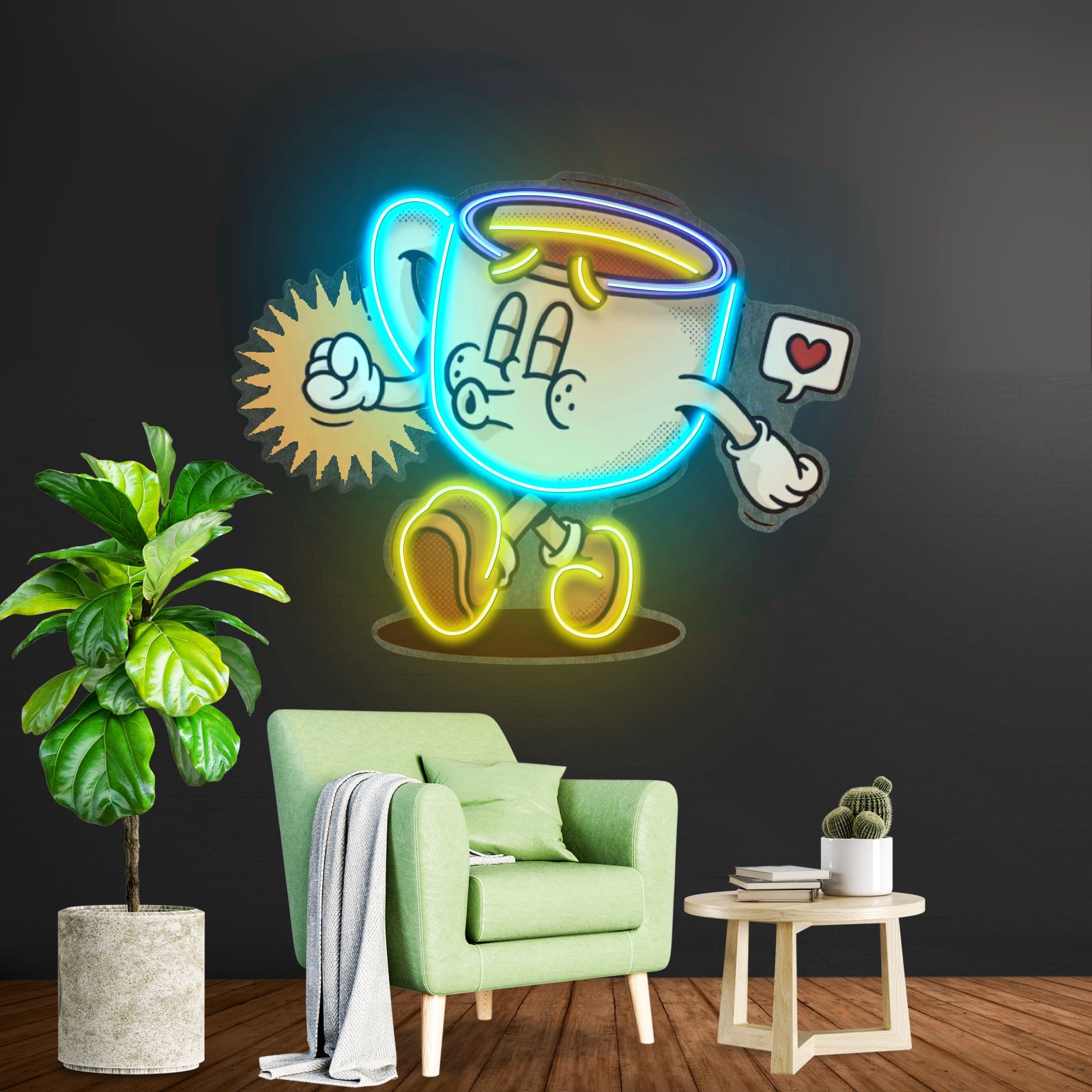 Coffee Cup Cute Trendy Retro Led Neon Sign Light Custom Led Signs - Shineneon