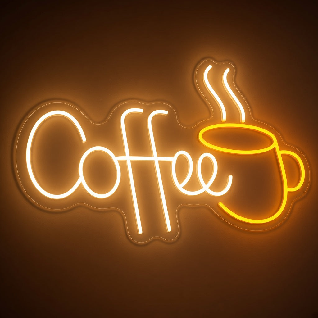 Coffee Cup LED Neon Sign - product hero