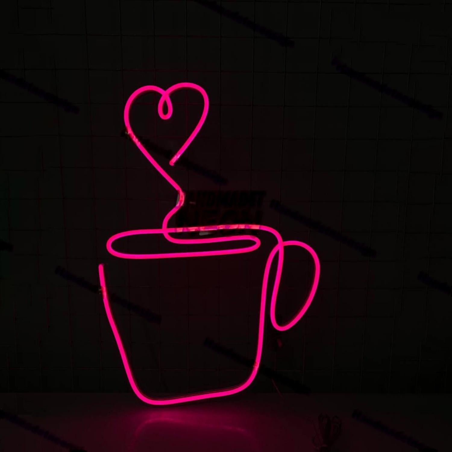 Coffee Cup With Love Led Decor | Shineneon