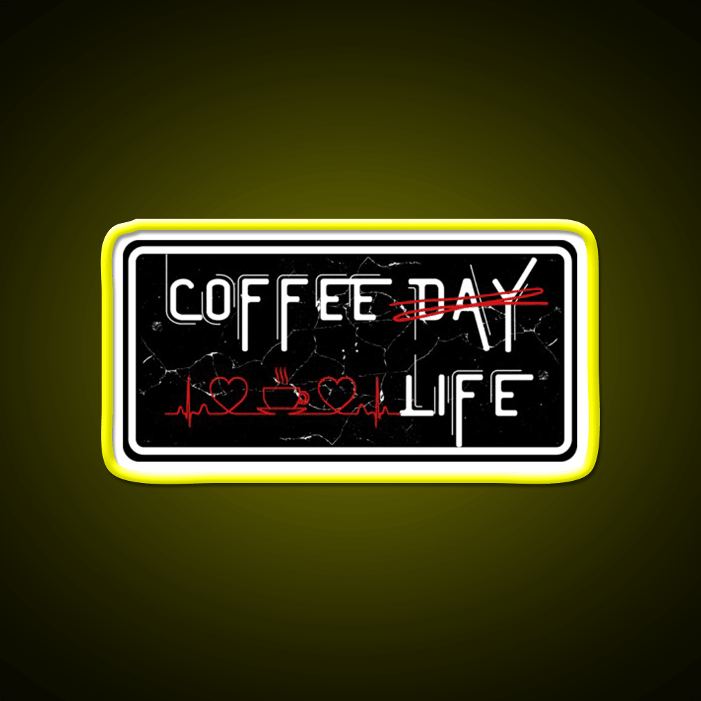 Coffee Day And Coffee Life Cafe Led Neon Sign Espresso Bar Art Rgb Color - Shineneon