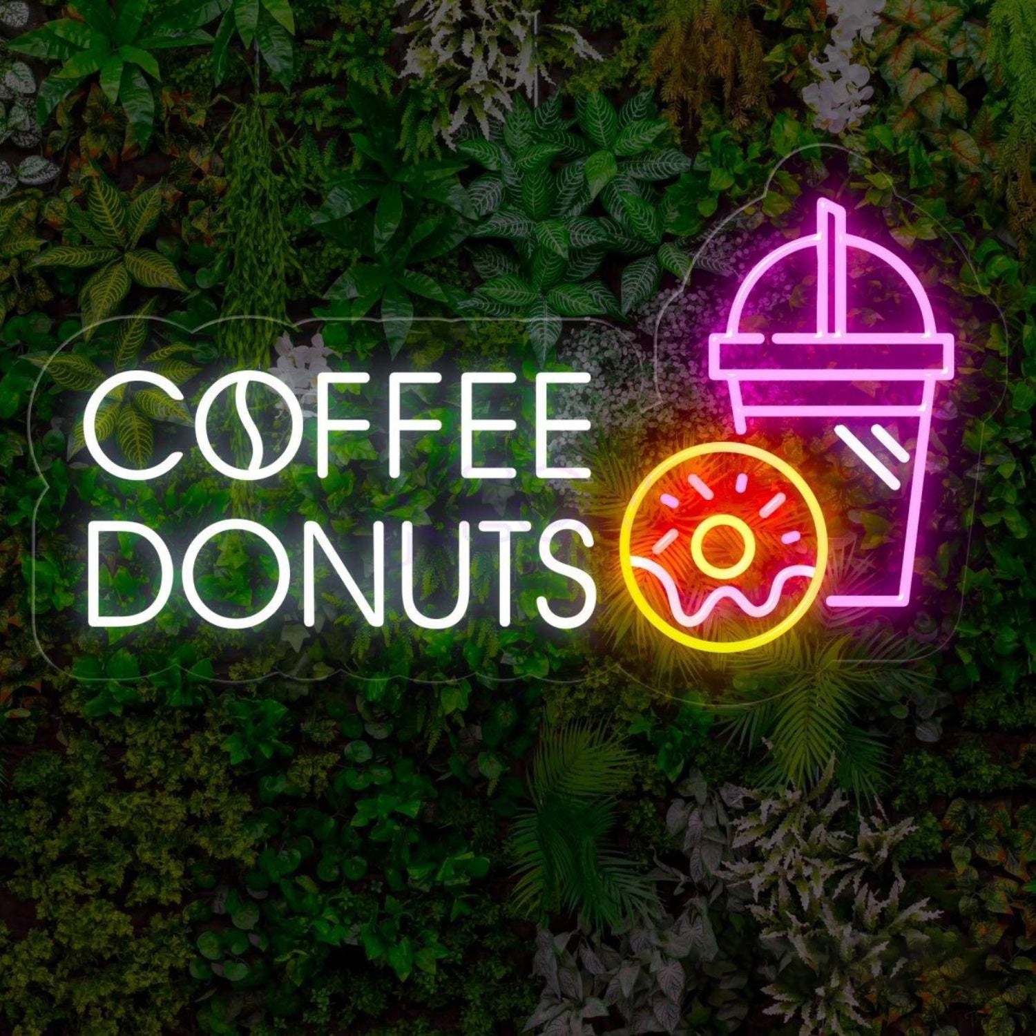 Coffee Donuts Led Neon Sign With Brew And Treats | Shineneon