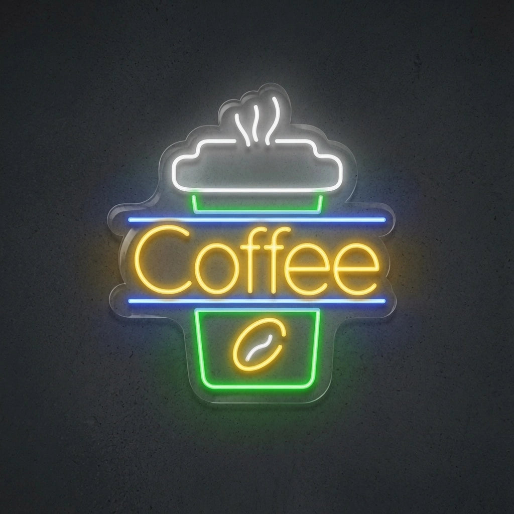 Coffee Entry Wall Decor LED Neon Sign - 01 Original Product Image