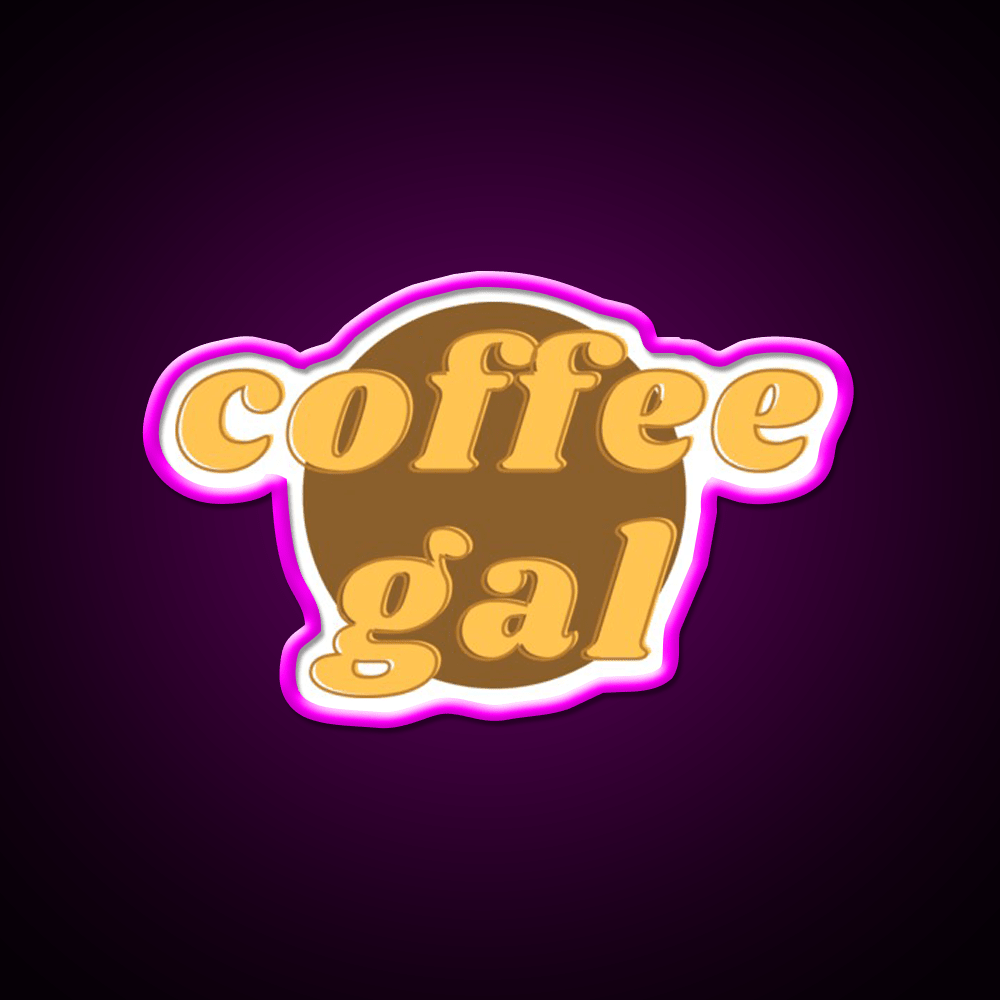 Coffee Gal Cafe Led Neon Sign Espresso Bar Art Rgb Color - Shineneon