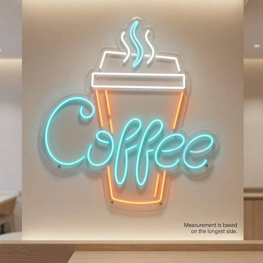Coffee Hospitality Room Decor LED Neon Sign - 04 Size Image