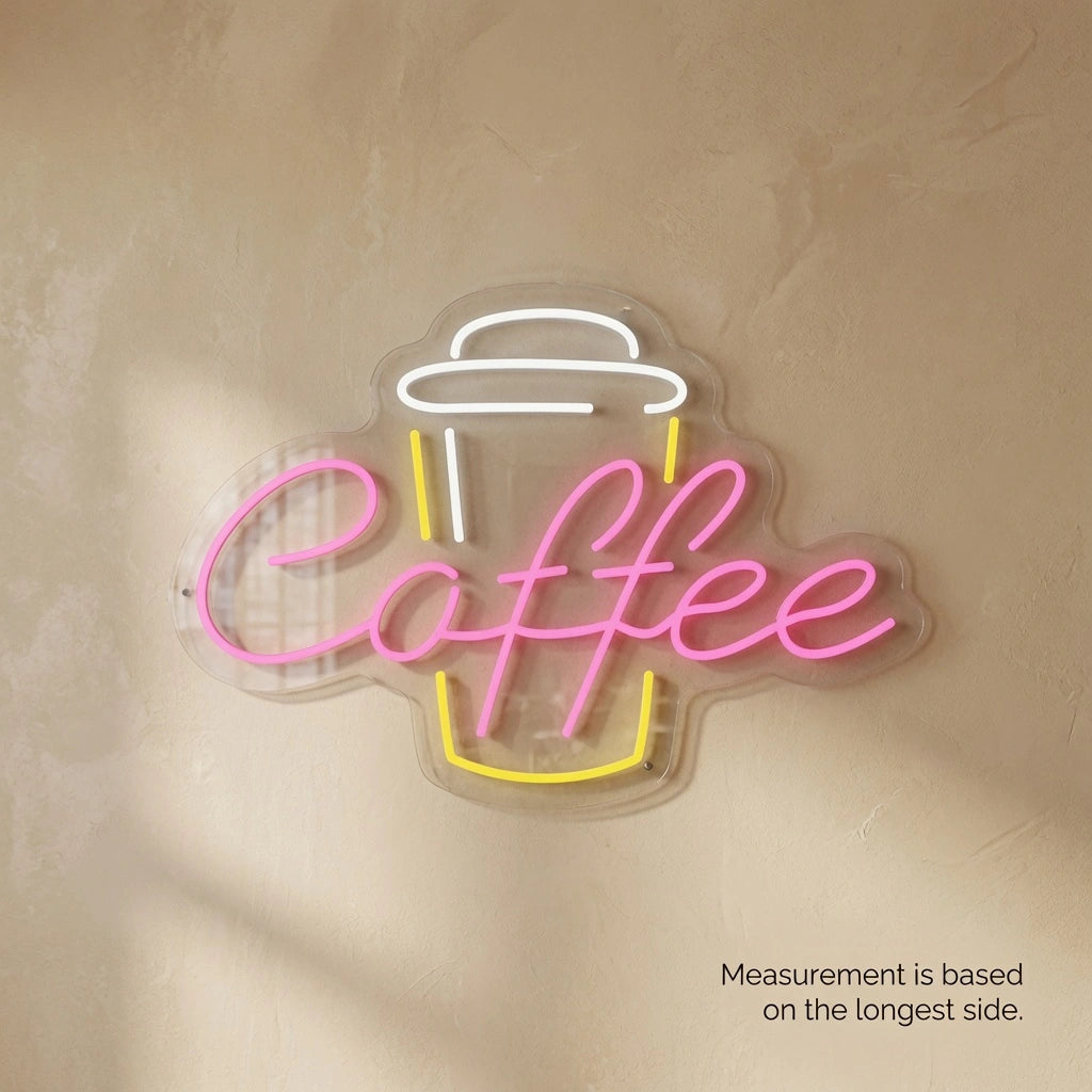 Coffee Hospitality Wall Art LED Neon Sign - 04 Size Image