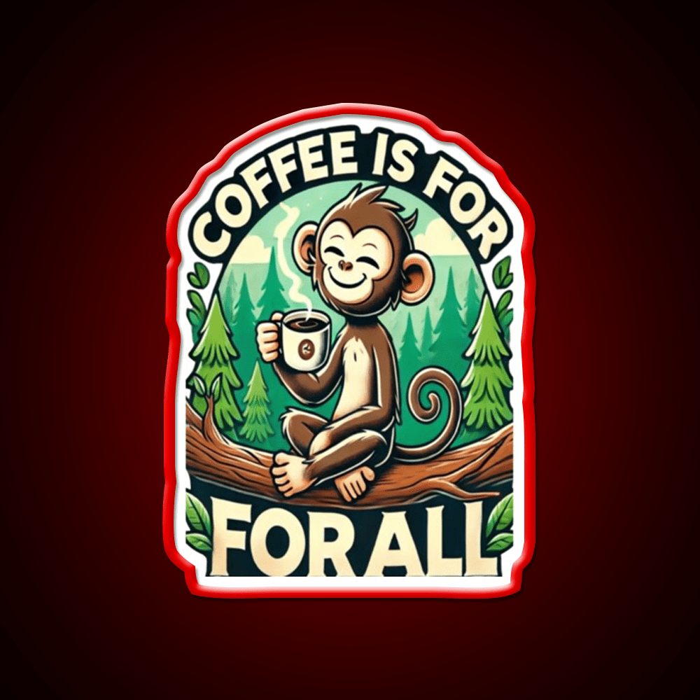 Coffee Is For All Cafe Led Neon Sign Espresso Bar Art Rgb Color - Shineneon