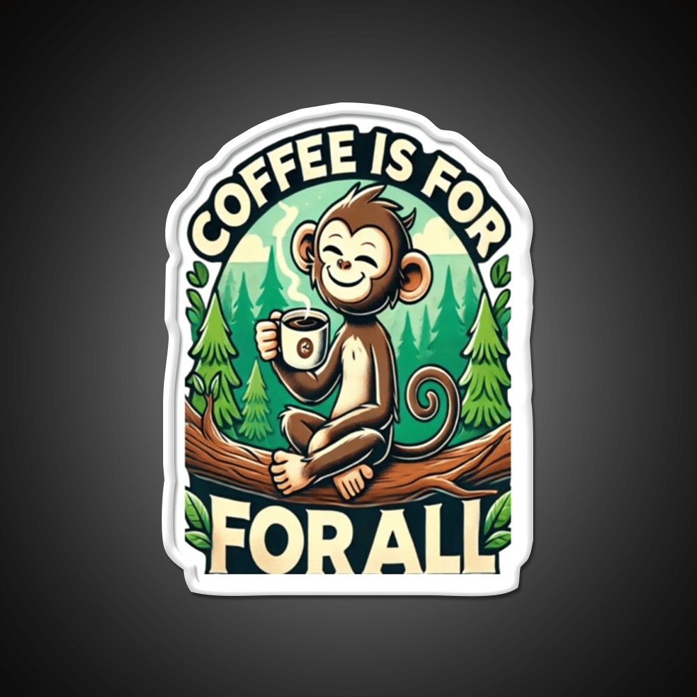 Coffee Is For All Cafe Led Neon Sign Espresso Bar Art Rgb Color - Shineneon