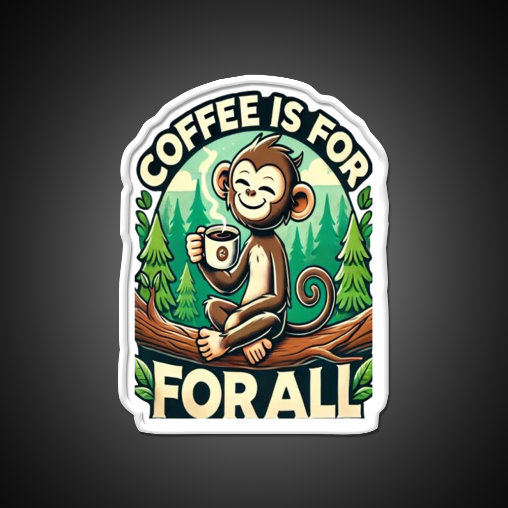 Coffee Is For All Cafe Led Neon Sign Espresso Bar Art Rgb Color