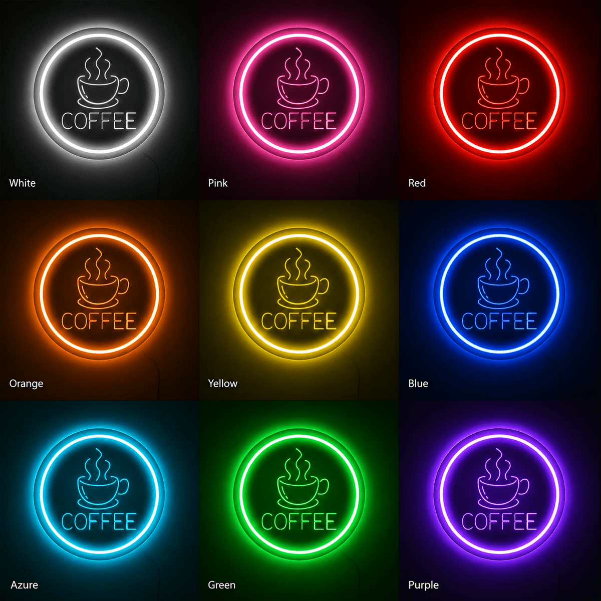 Coffee LED Neon Sign Bedroom Wall Art - Shineneon