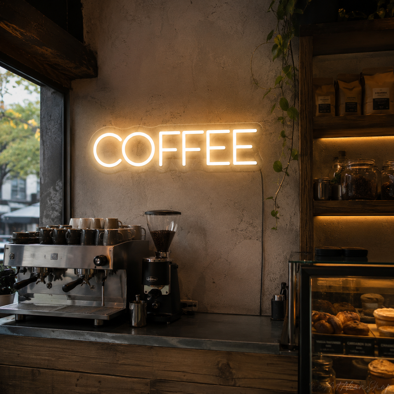 Coffee LED Neon Sign Home Decor - 03 Real Lifestyle Scene