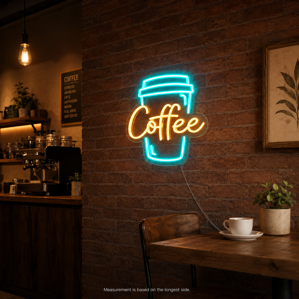Coffee LED Neon Sign Home Wall Art - 04 Size Image