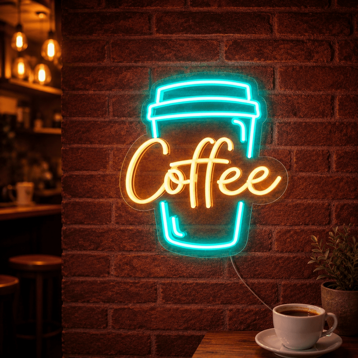 Coffee LED Neon Sign Home Wall Art - Shineneon