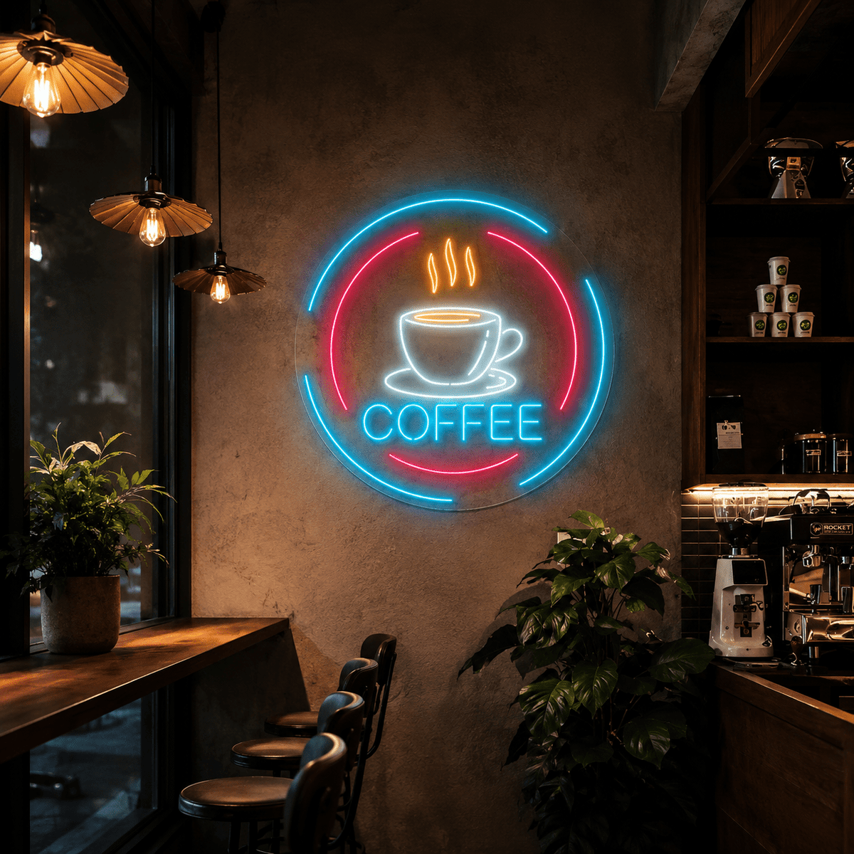 Coffee LED Neon Sign Living Room Decor - Shineneon