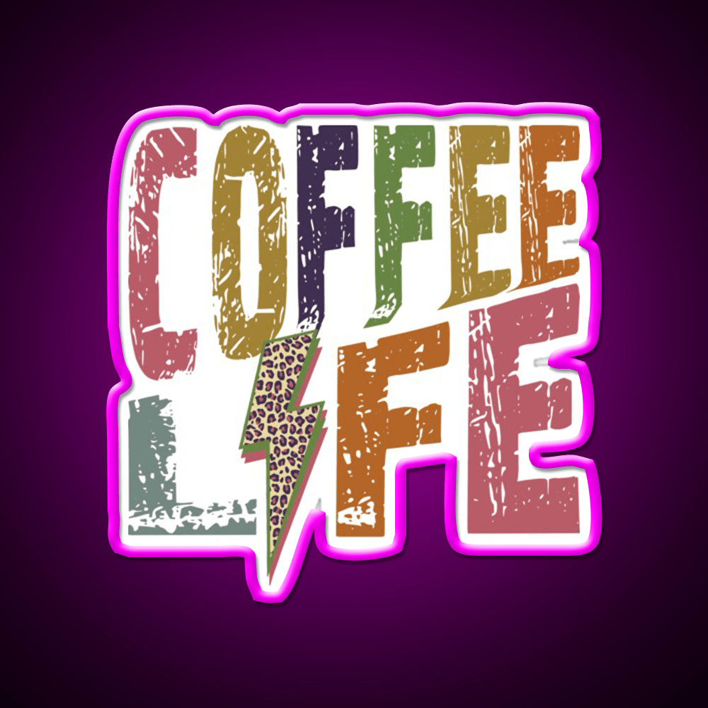 Coffee Life Cafe Led Neon Sign Espresso Bar Art Rgb Color - Shineneon