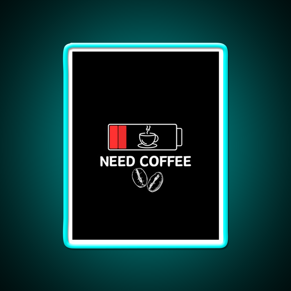 Coffee Loading Funny Caffeine Progress Bar Man Cave Bar Led Neon Sign Rgb Color