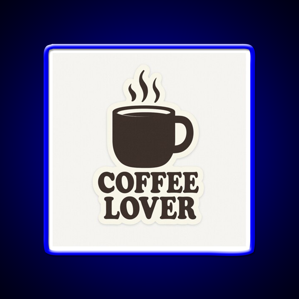 Coffee Lover Bold Minimalist Mug Cafe Led Neon Sign Espresso Bar Art Rgb Color