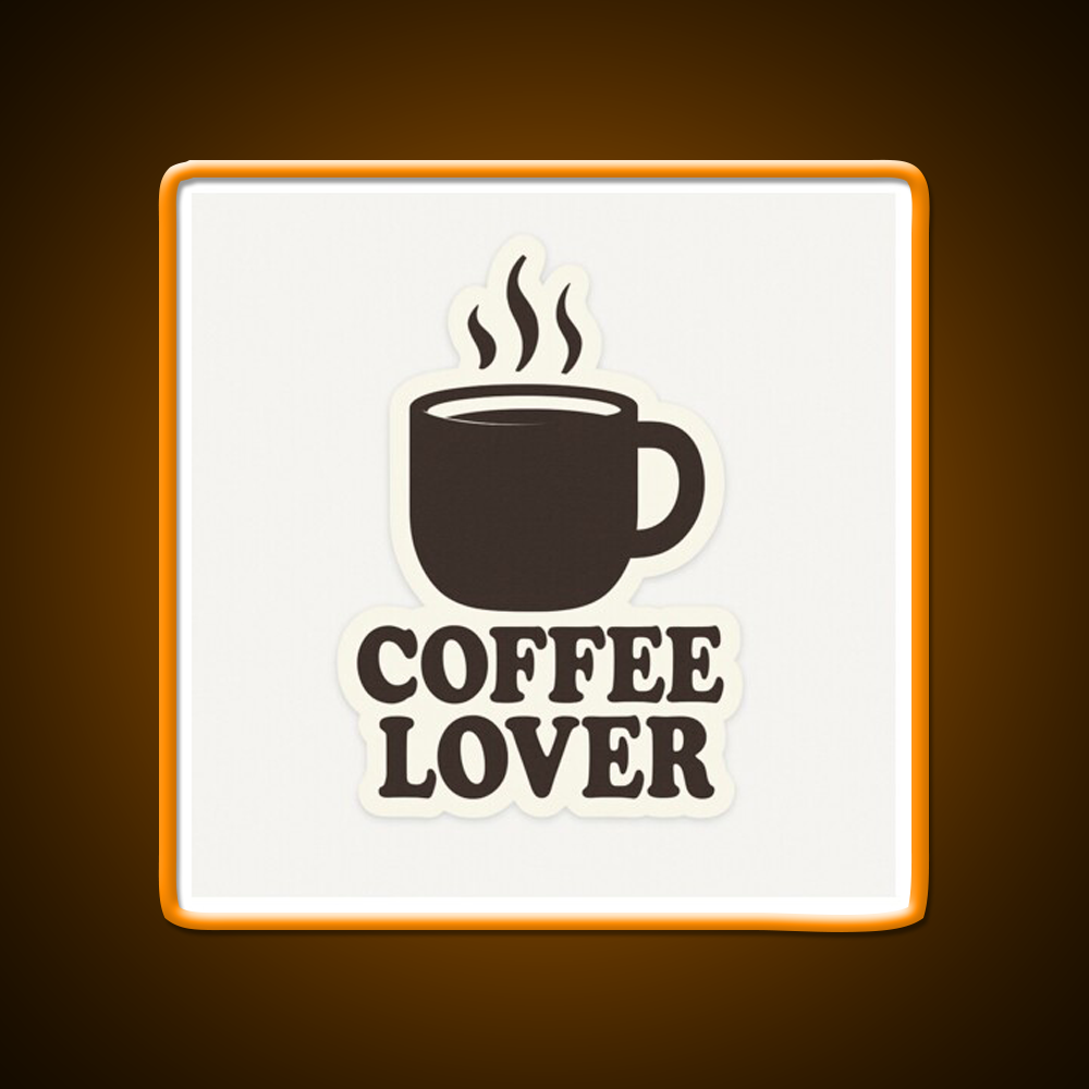 Coffee Lover Bold Minimalist Mug Cafe Led Neon Sign Espresso Bar Art Rgb Color