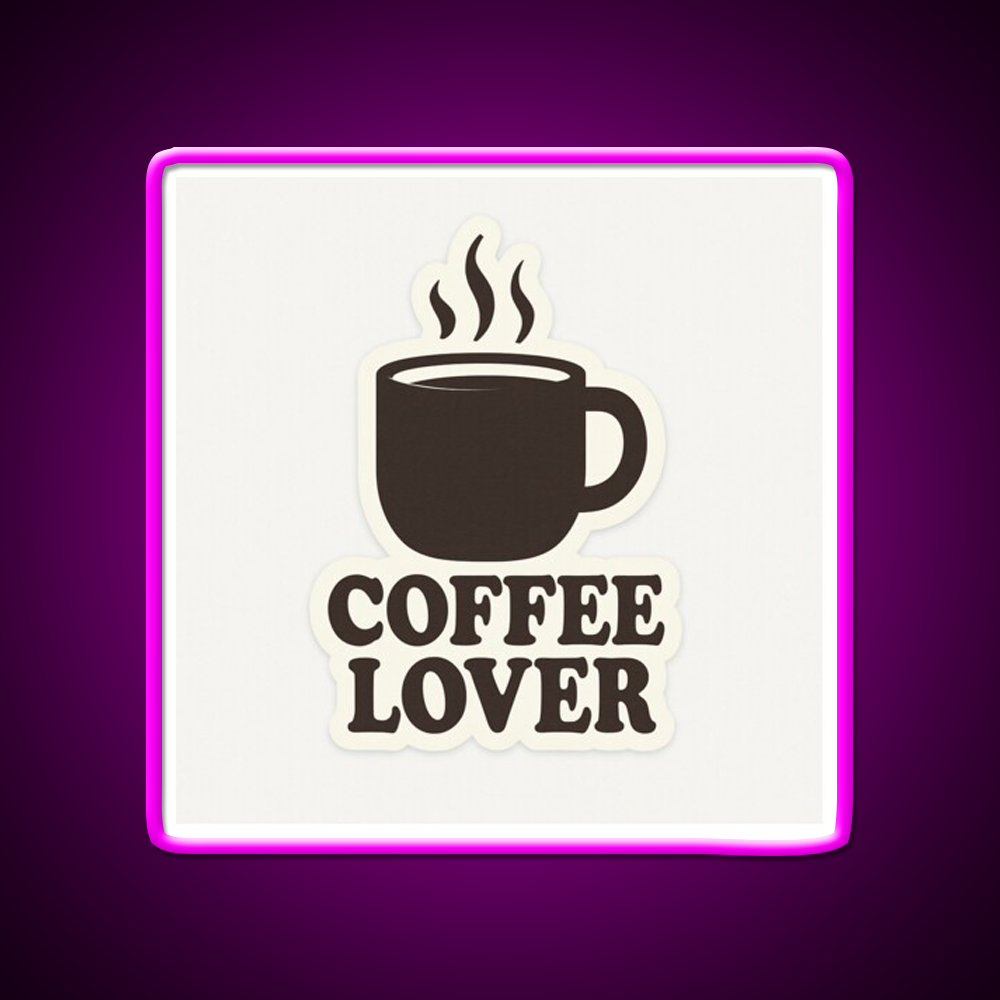 Coffee Lover Bold Minimalist Mug Cafe Led Neon Sign Espresso Bar Art Rgb Color