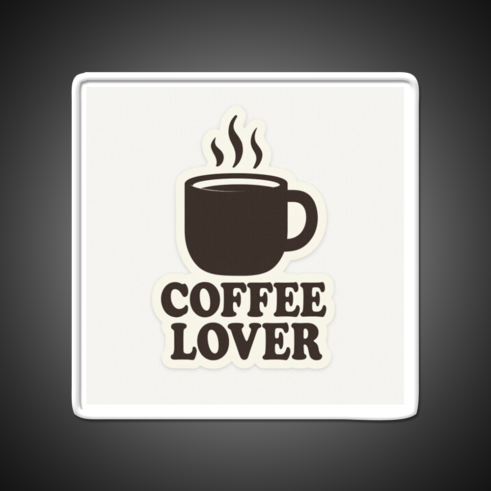 Coffee Lover Bold Minimalist Mug Cafe Led Neon Sign Espresso Bar Art Rgb Color