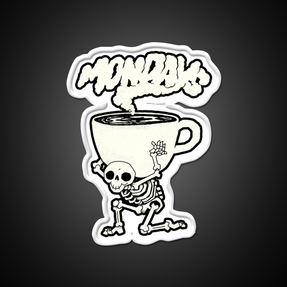 Coffee Monday Cafe Led Neon Sign Espresso Bar Art Rgb Color