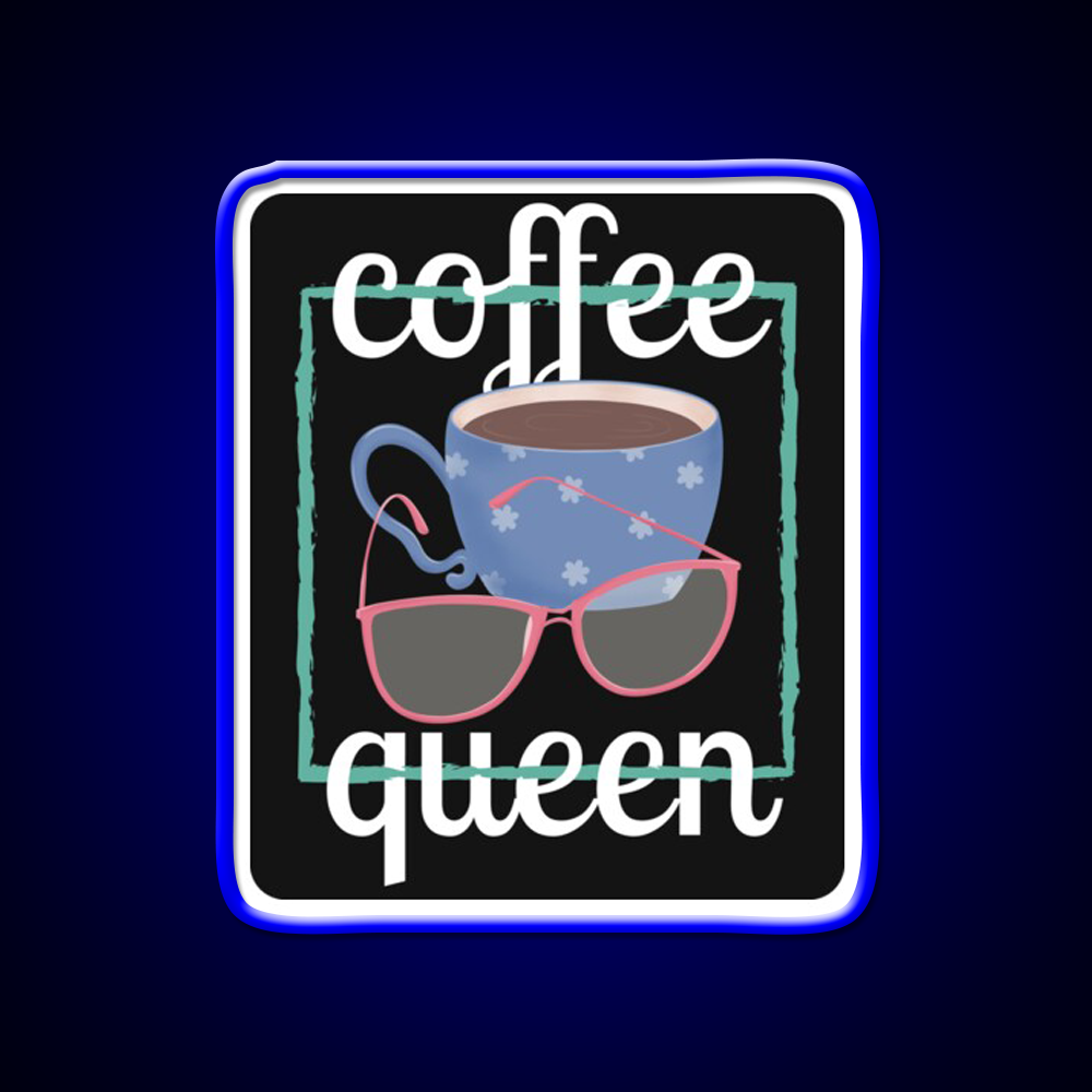 Coffee Queen For Coffee Lovers Cafe Led Neon Sign Espresso Bar Art Rgb Color
