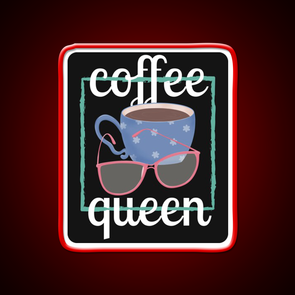 Coffee Queen For Coffee Lovers Cafe Led Neon Sign Espresso Bar Art Rgb Color