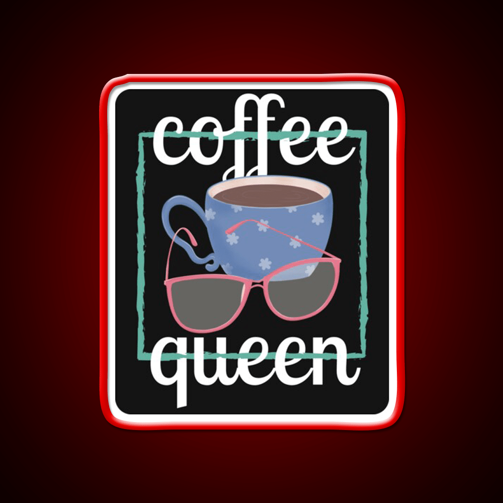 Coffee Queen For Coffee Lovers Cafe Led Neon Sign Espresso Bar Art Rgb Color - Shineneon