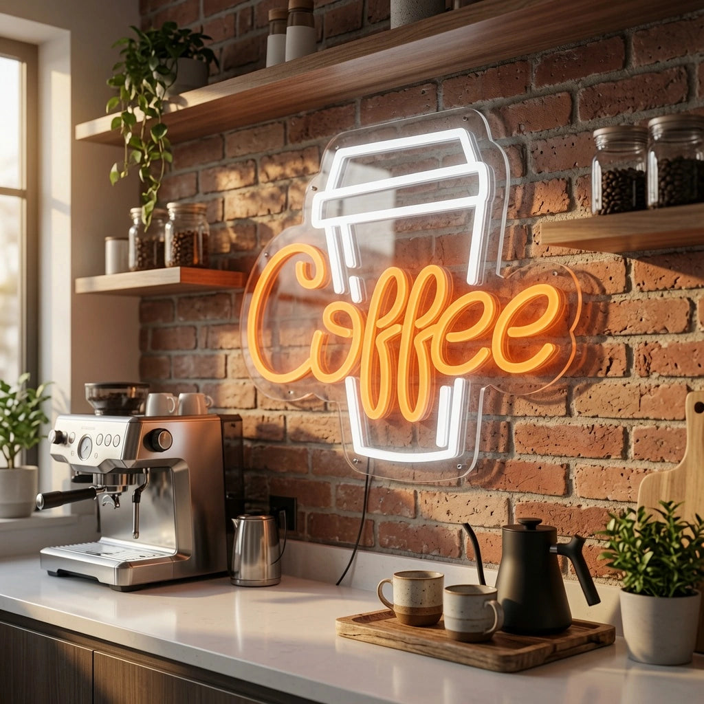 Coffee Retail Wall Decor LED Neon Sign - 02 High-Converting Product Image