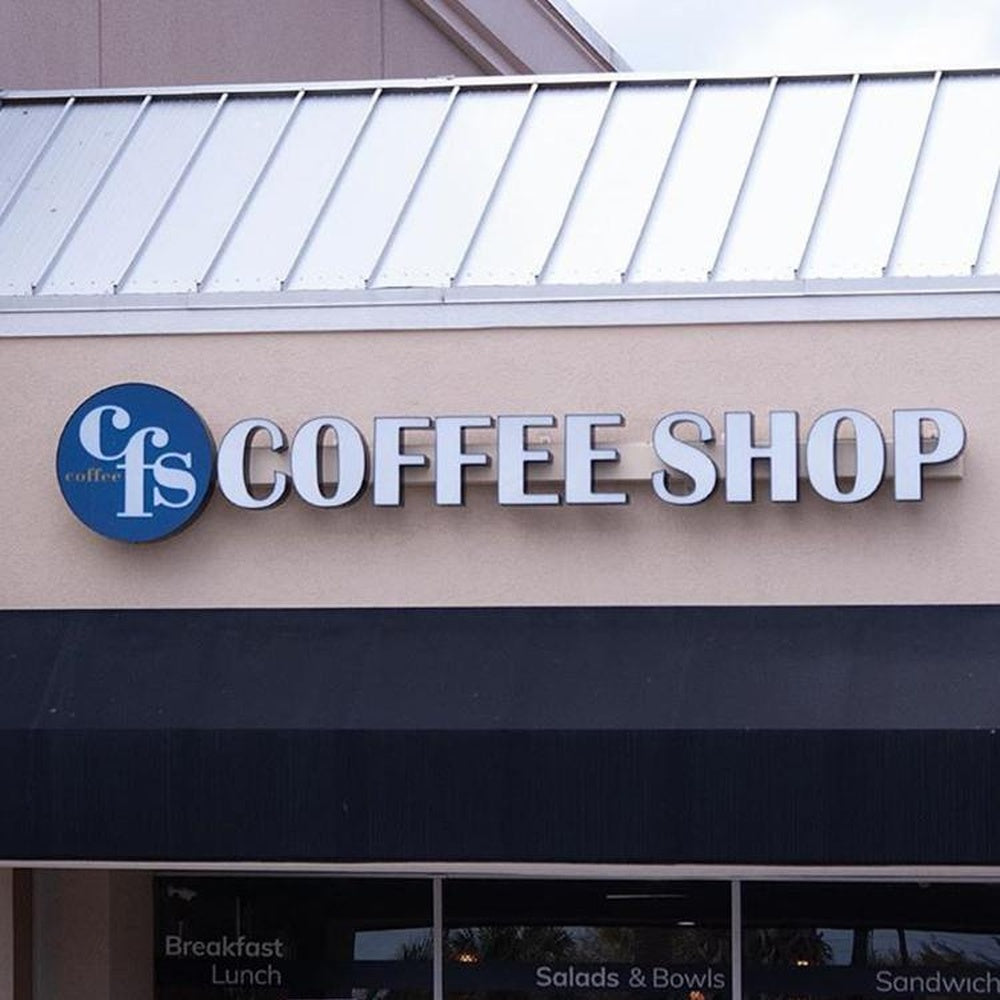 Coffee Shop 3D Frontlit Channel Letters Led Light Sign