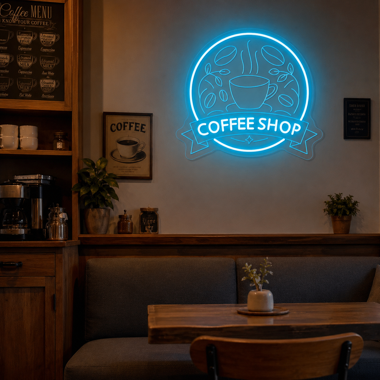 Coffee Shop LED Neon Sign Wall Neon Sign - 03 Real Lifestyle Scene