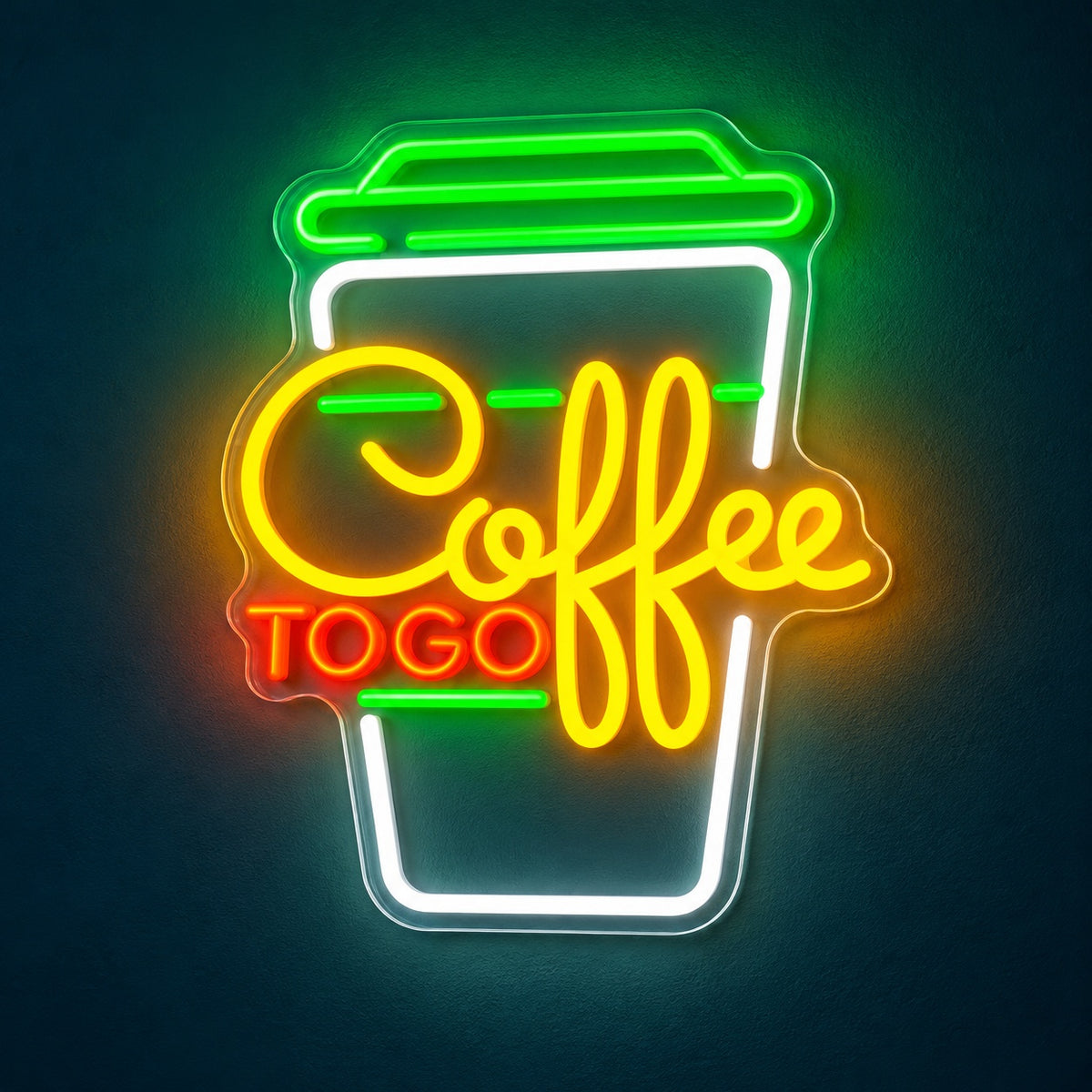 Coffee To Go Cup LED Neon Sign - product hero