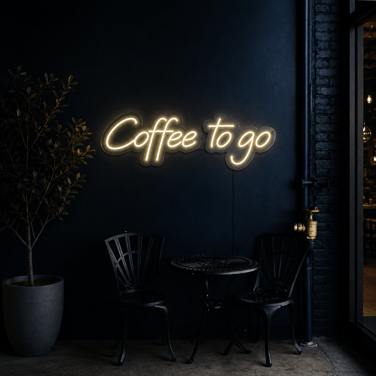 Coffee To Go LED Neon Sign - Shineneon