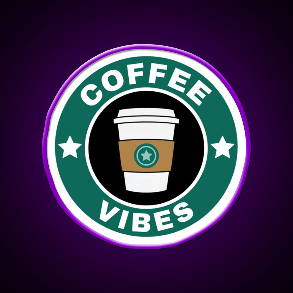 Coffee Vibes Cafe Led Neon Sign Espresso Bar Art For Coffee Shop Rgb Color - Shineneon
