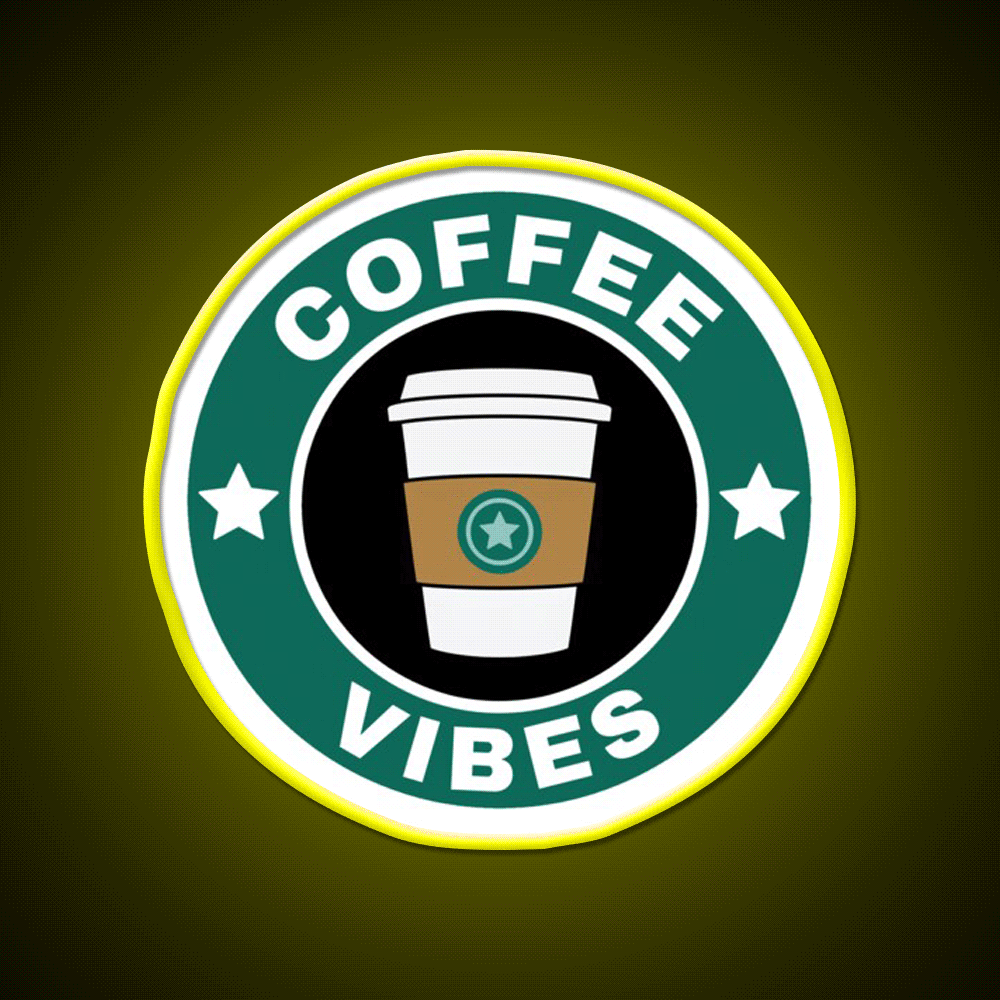 Coffee Vibes Cafe Led Neon Sign Espresso Bar Art For Coffee Shop Rgb Color