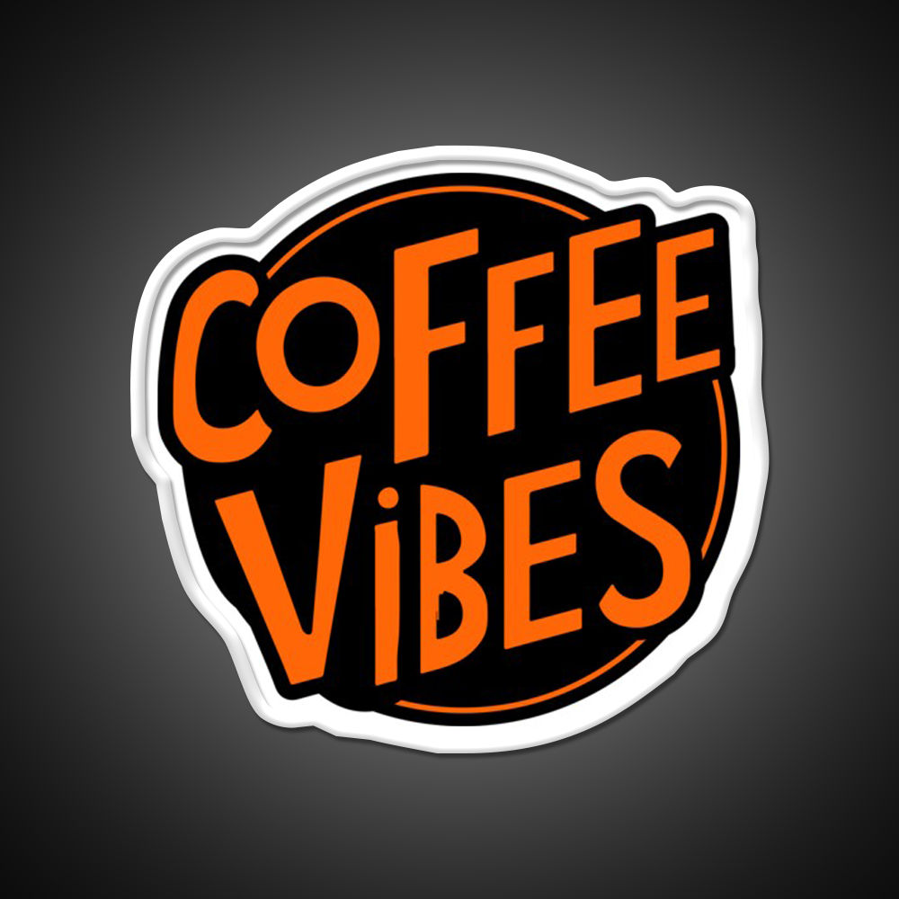 Coffee Vibes Cafe Led Neon Sign Espresso Bar Art For Home Decor Rgb Color