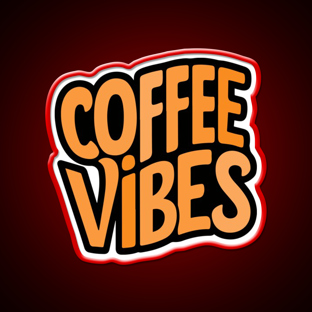 Coffee Vibes Cafe Led Neon Sign Espresso Bar Art For Home Rgb Color
