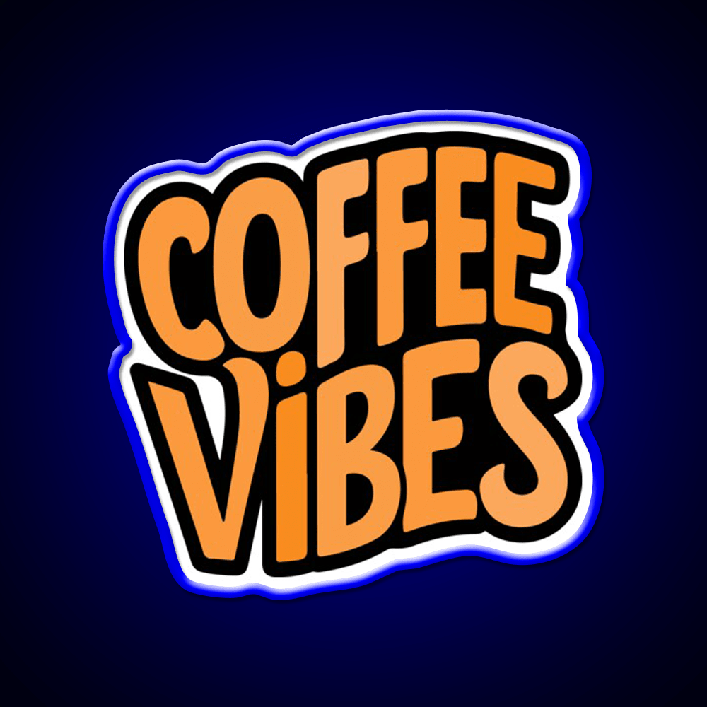 Coffee Vibes Cafe Led Neon Sign Espresso Bar Art For Home Rgb Color - Shineneon