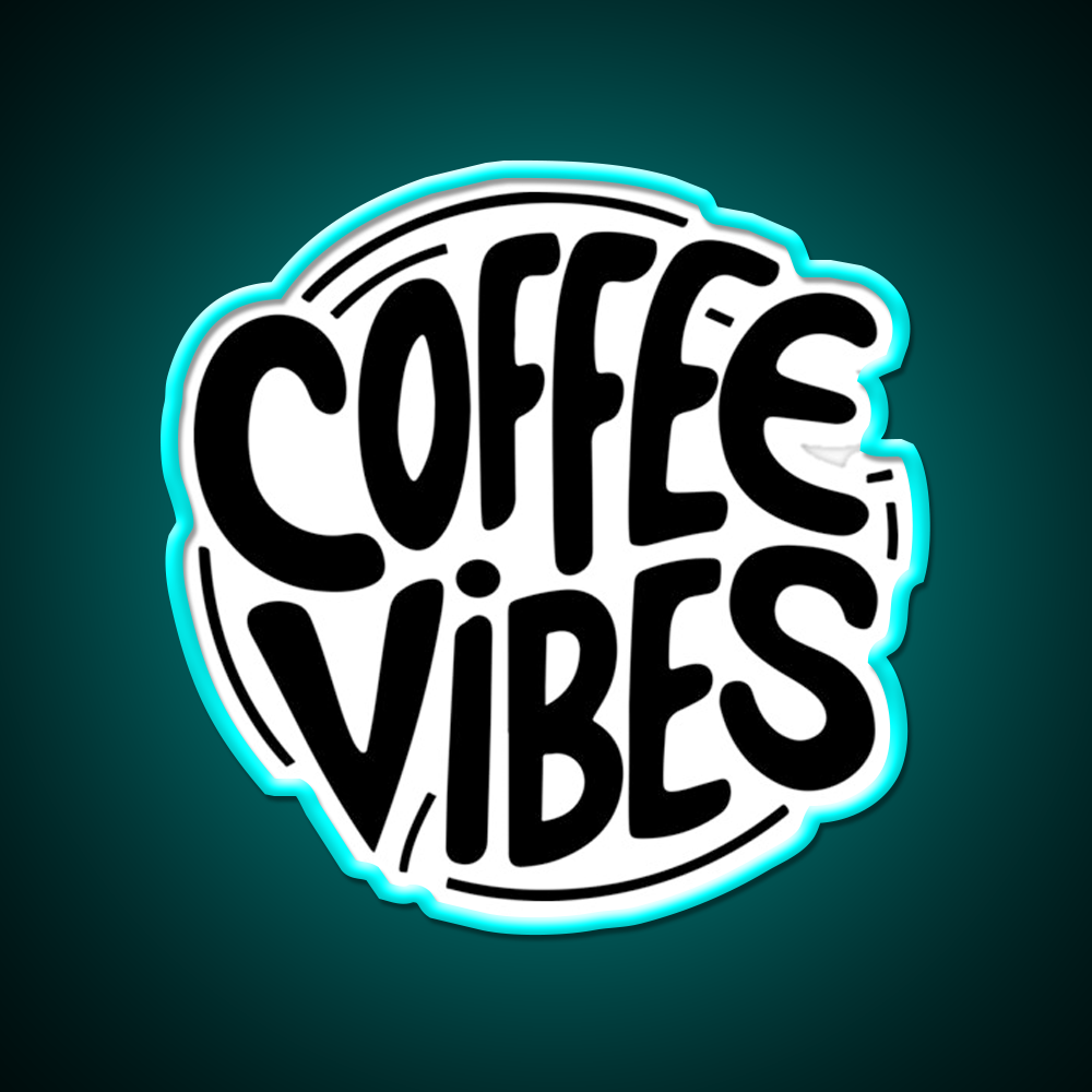 Coffee Vibes Cafe Led Neon Sign Espresso Bar Art For Wall Art Rgb Color