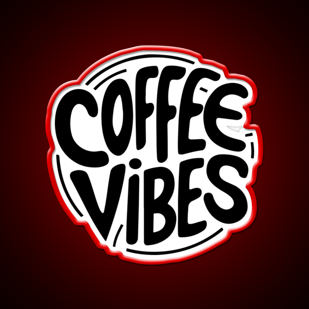 Coffee Vibes Cafe Led Neon Sign Espresso Bar Art For Wall Art Rgb Color